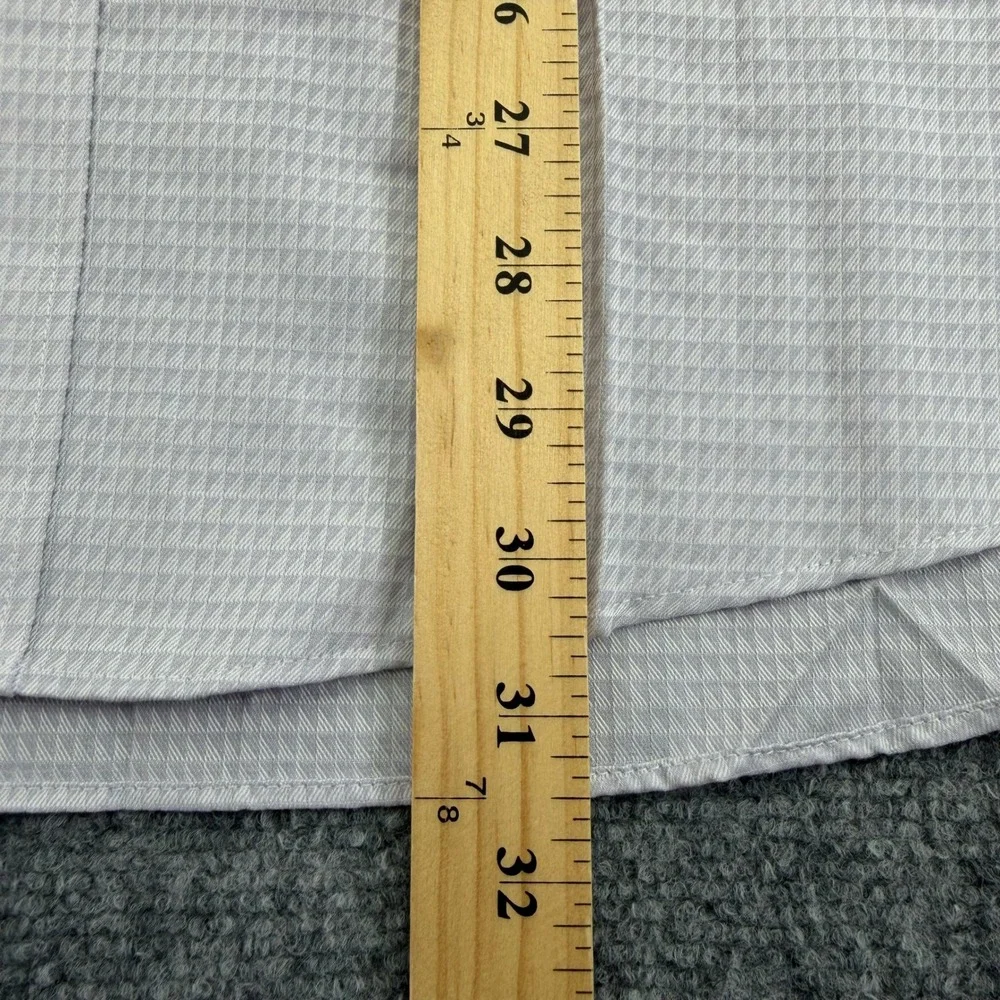 Van Heusen Dress Shirt Mens 16 32 33 Large‎ Light Purple Broadcloth Wrinkle Free - Picture 10 of 14